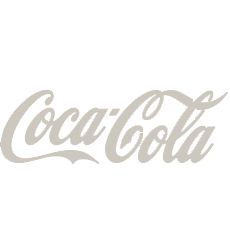 Coca cola logo grey